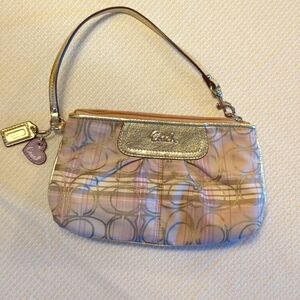 Coach Purse/Wallet Lavender/Metallic